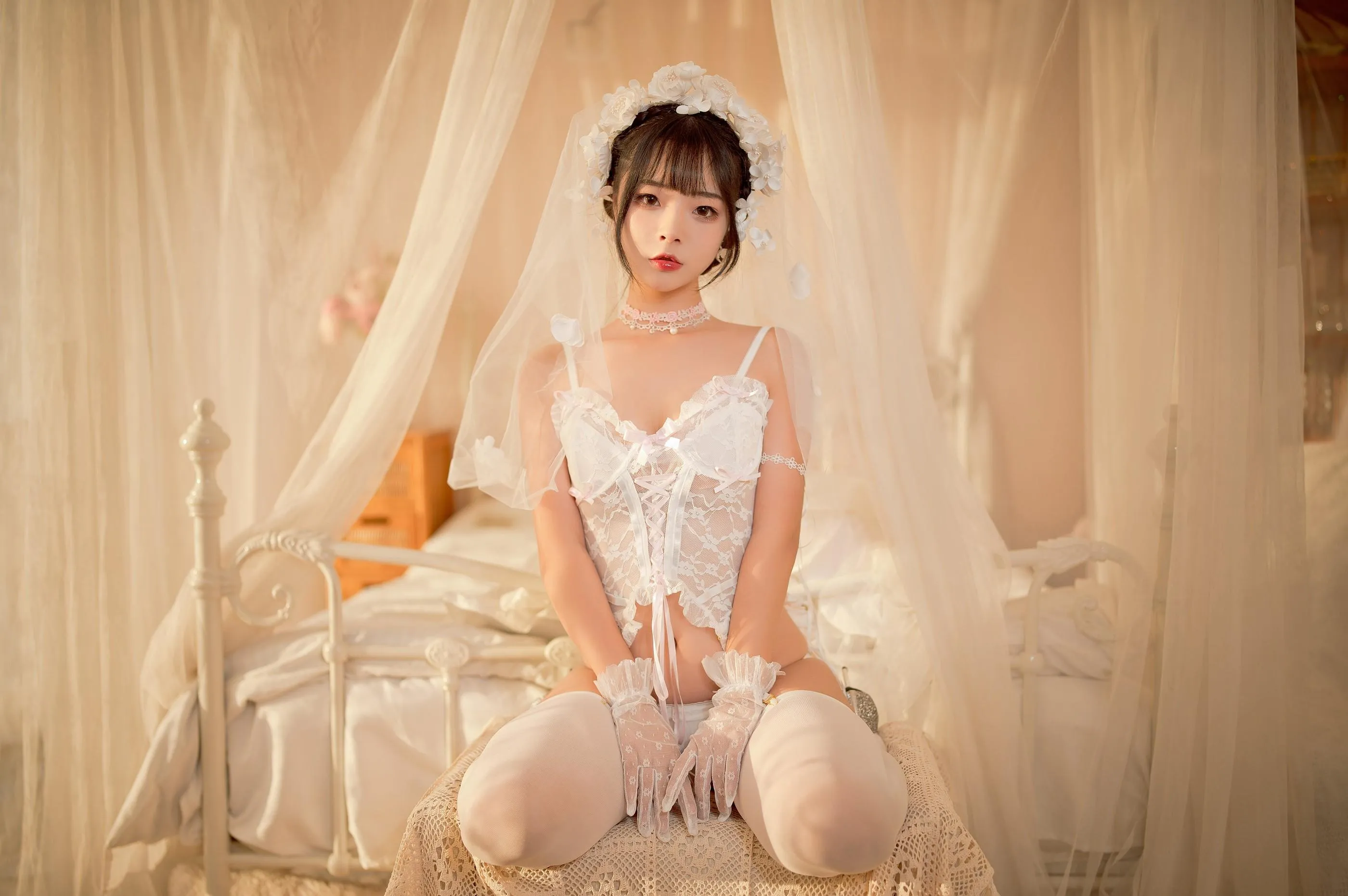 yuuhui玉汇- NO.004 纯白花嫁 [60P]插图8